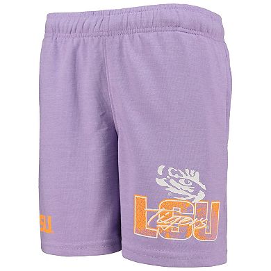 Youth Purple LSU Tigers Super Fresh Neon Daze Shorts