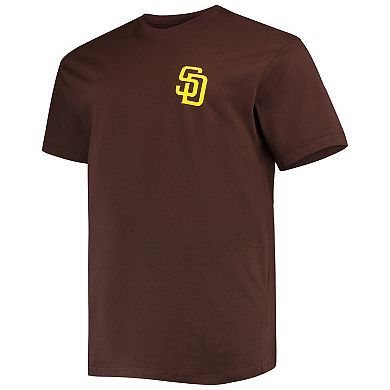 Men's Brown San Diego Padres Big & Tall Father's Day #1 Dad T-Shirt