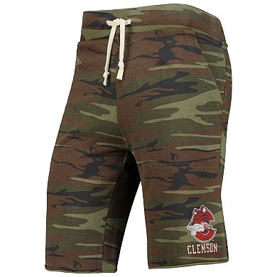 Men's Camo Alternative Apparel Clemson Tigers Victory Lounge Shorts