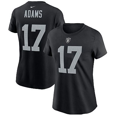 Women's Nike Davante Adams Black Las Vegas Raiders Player Name & Number T-Shirt