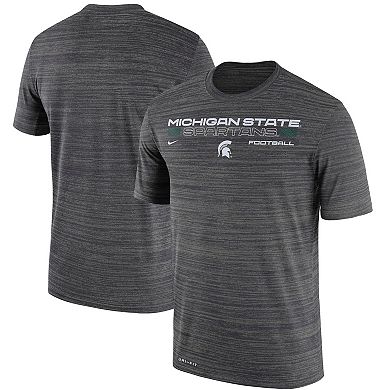 Men's Nike Charcoal Michigan State Spartans Velocity Legend Performance T-Shirt
