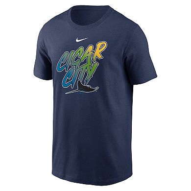Men's Nike Navy Tampa Bay Rays Cigar City Local Team T-Shirt