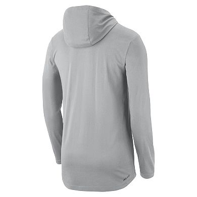 Men's Nike Gray UCLA Bruins Campus Performance Hoodie Long Sleeve T-Shirt