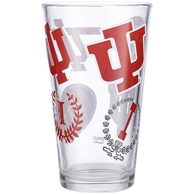 Indiana Hoosiers 16oz. Medley Vintage Pint Glass