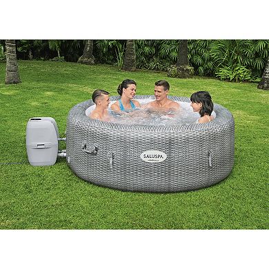 Bestway SaluSpa Honolulu AirJet Inflatable Hot Tub with 140 Soothing Jets, Gray