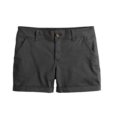 Juniors' SO® Cuffed Chino Shorts