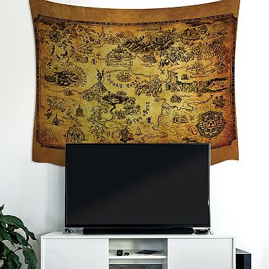 RoomMates Legends of Zelda Map Tapestry Wall Decal