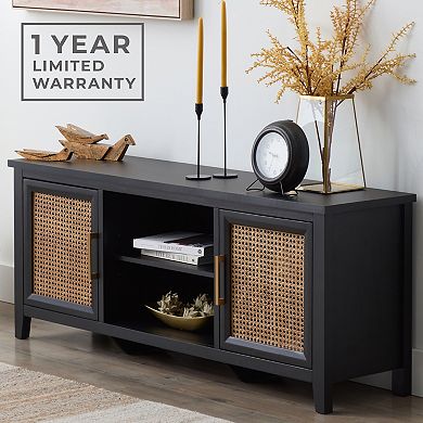 Dream Collection Cane Trim TV Stand
