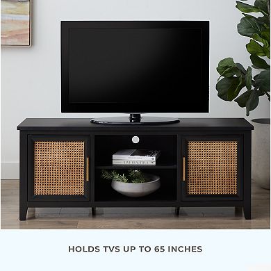 Dream Collection Cane Trim TV Stand