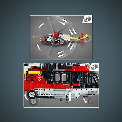 LEGO Technic Airbus H175 Rescue Helicopter 42145 Model Building Kit (2,001 Pieces)