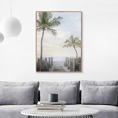 Master Piece Palm Walk Framed Wall Art