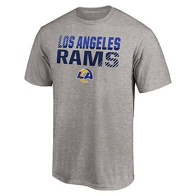 Men's Fanatics Branded Heathered Gray Los Angeles Rams Big & Tall Fade Out Team T-Shirt