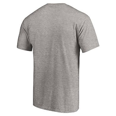 Men's Fanatics Branded Heathered Gray Los Angeles Rams Big & Tall Fade Out Team T-Shirt