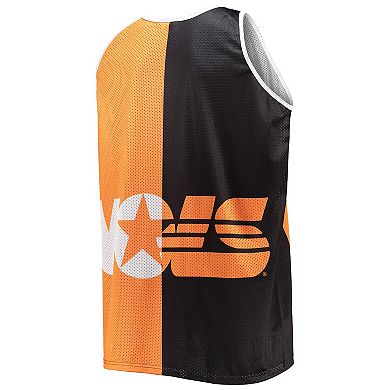 Men's Mitchell & Ness Peyton Manning Black/Tennessee Orange Tennessee Volunteers Sublimated Player Big & Tall Tank Top