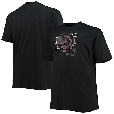 Men's Black Atlanta Hawks Big & Tall Pop T-Shirt