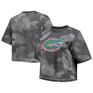 Women's Columbia Gray/Black Florida Gators Park Camo Boxy T-Shirt