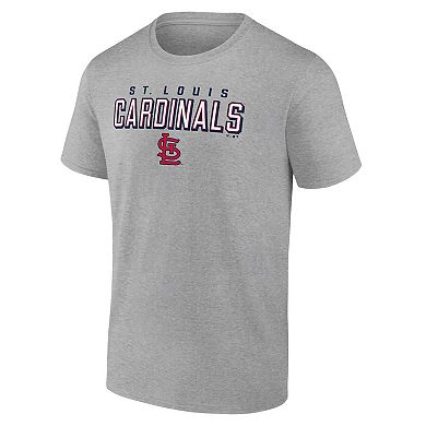 Men's Fanatics Branded Red/Heathered Gray St. Louis Cardinals Parent T-Shirt Combo Pack