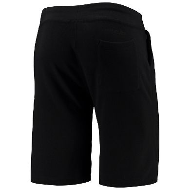 Men's Mitchell & Ness Chicago Fire All Black Fleece Shorts