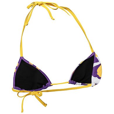 Women's FOCO Purple LSU Tigers Wordmark Bikini Top