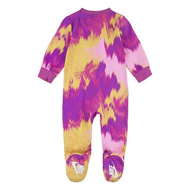 Baby Girl Nike Printed Club Sleep & Play One Piece Pajamas
