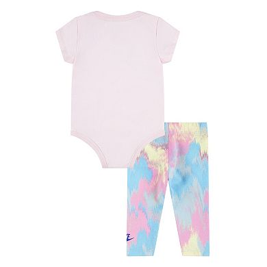 Baby & Toddler Girl Nike Bodysuit & Tie-Dye Leggings Set