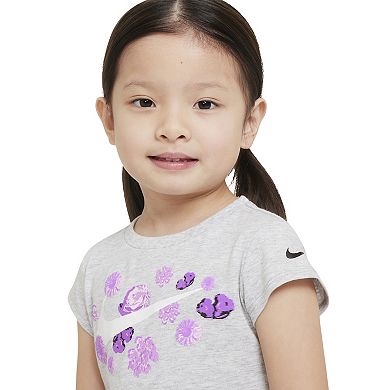 Baby & Toddler Girl Nike Floral Logo Tee