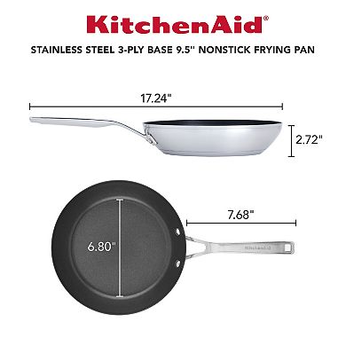 KitchenAid 3-Ply Base Stainless Steel Nonstick Frypan