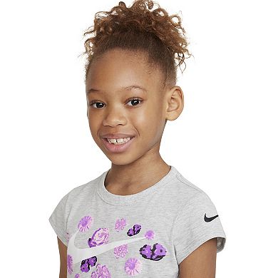 Girl 4-6x Nike Floral Logo Tee