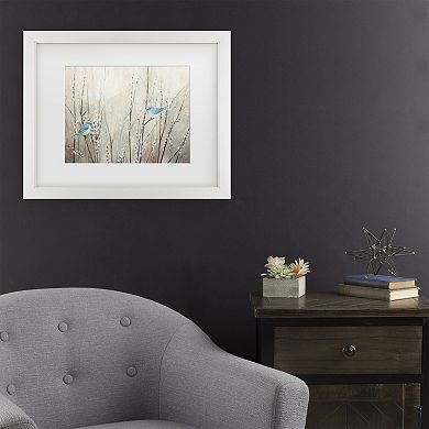 Pretty Blue Birds Framed Wall Art