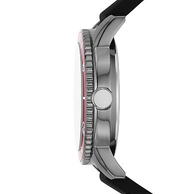 Skechers Men's Black Silicone Watch & Bracelet Set