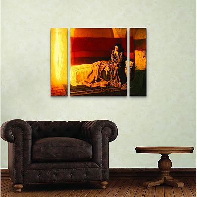 Henry Ossawa Tanner The Annunciation Canvas Wall Art 3-piece Set