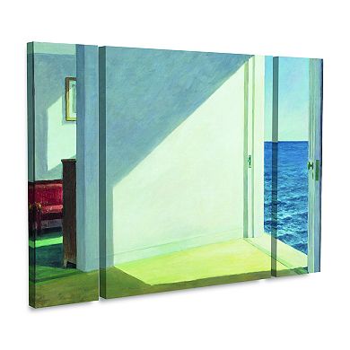 Edward Hopper Rooms by the Sea Canvas Wall Art 3-piece Set