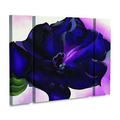 Georgia O'Keeffe Petunia Canvas Wall Art 3-piece Set