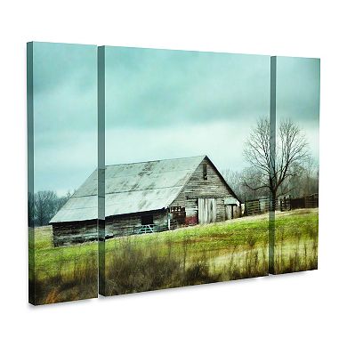 An Old Gray Barn Canvas Wall Art 3-piece Set