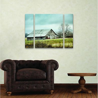 An Old Gray Barn Canvas Wall Art 3-piece Set