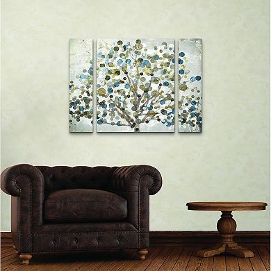 Trademark Fine Art Color Bakery Bubble Tree 3-piece Multi Panel Art Set