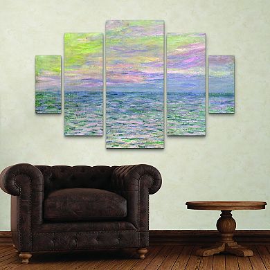 Trademark Fine Art Jane Deakin Valley of the Waterfalls Multi Panel Art Set Large Diamond