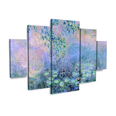 Trademark Fine Art Claude Monet Water Lilies 1914-22 Multi Panel Art Set Large Diamond