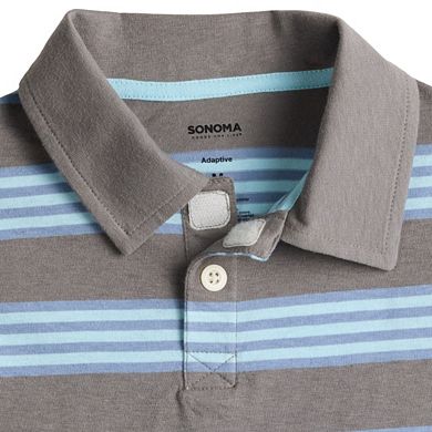 Boys 8-20 Sonoma Goods For Life® Adaptive Easy Dressing Striped Polo