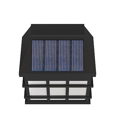 Flash Furniture 6-pack Wall Mount LED Weather Resistant Solar Powered Deck & Fencing Lights