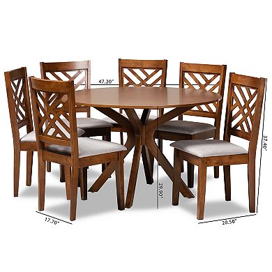 Baxton Studio Norah Dining 7-piece Set