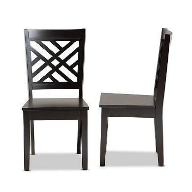 Baxton Studio Caron Dining Chair 2-piece Set