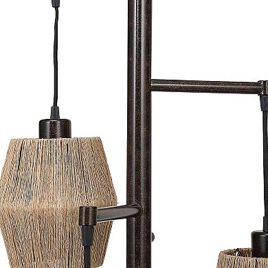 Three Hanging Shades Floor Lamp