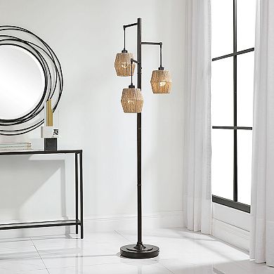 Three Hanging Shades Floor Lamp