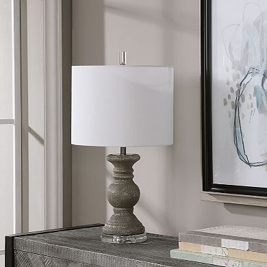 Textured Metallic Ceramic Table Lamp