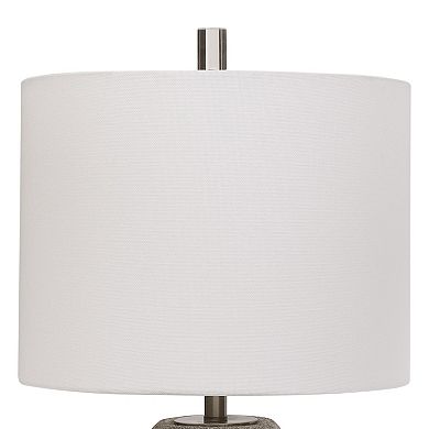 Textured Metallic Ceramic Table Lamp