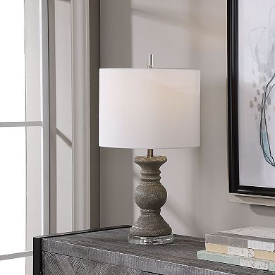 Textured Metallic Ceramic Table Lamp