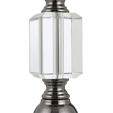 Elegant Stacked Crystal Table Lamp