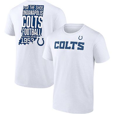 Men's Fanatics Branded White Indianapolis Colts Hot Shot State T-Shirt