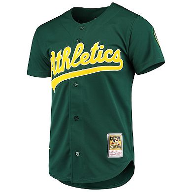 Men's Mitchell & Ness Mark McGwire Green Oakland Athletics 1997 Cooperstown Collection Authentic Jersey
